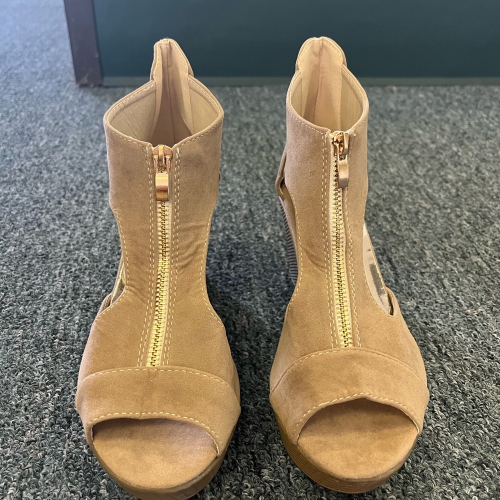 Brand new (never worn) wedge heel sandals